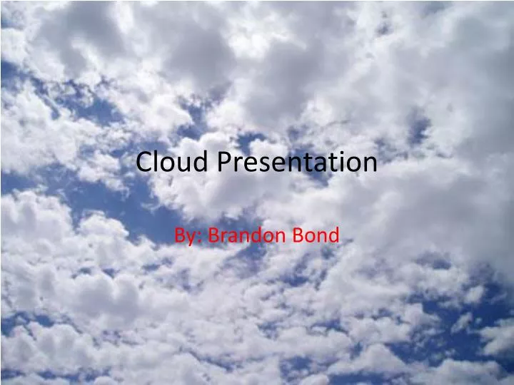 cloud presentation