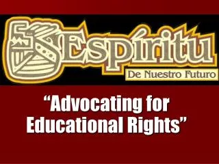 “Advocating for Educational Rights”