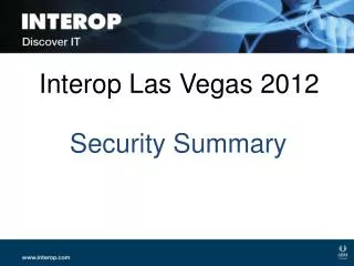 Interop Las Vegas 2012