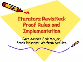 Iterators Revisited: Proof Rules and Implementation