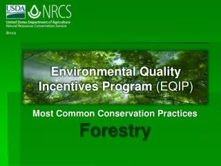 Environmental Quality Incentives Program (EQIP)