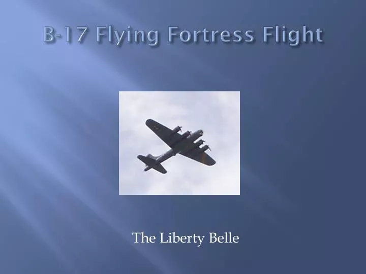b 17 flying fortress flight