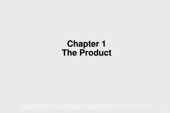 chapter 1 the product