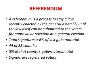 REFERENDUM