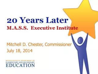 20 Years Later M.A.S.S. Executive Institute