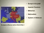 European alliances before World War I - slide 1