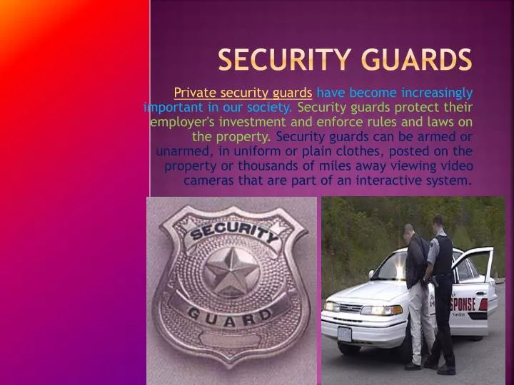 security guards