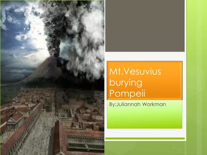 mt vesuvius burying pompeii