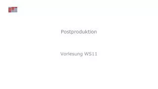 postproduktion
