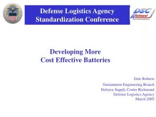 Defense Logistics Agency Standardization Conference