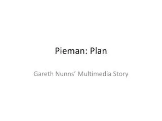 Pieman : Plan