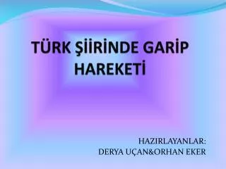 t rk r nde gar p hareket