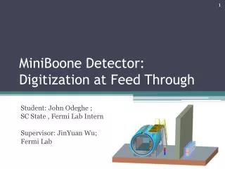 MiniBoone Detector: Digitization at Feed Through