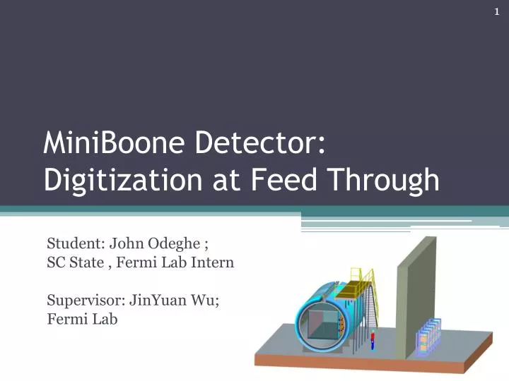 miniboone detector digitization at feed through