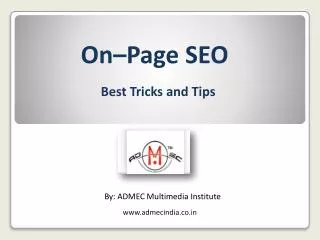 Tips and tricks of on page seo