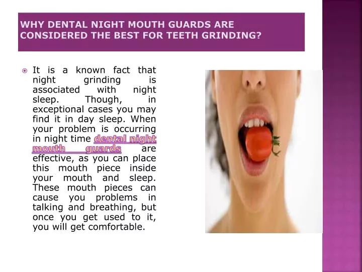 why dental night mouth guards are considered the best for teeth grinding