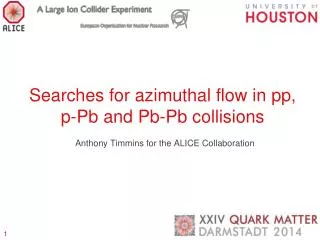 Searches for azimuthal flow in pp , p- Pb and Pb-Pb collisions