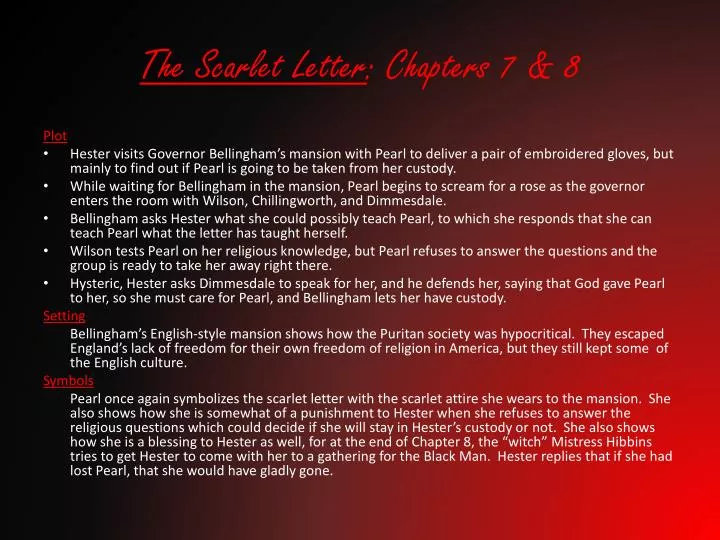 the scarlet letter chapters 7 8