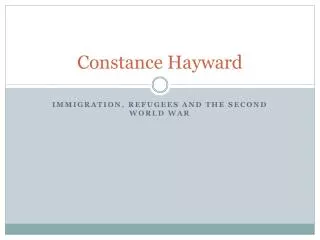 Constance Hayward