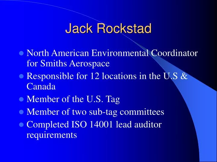 jack rockstad