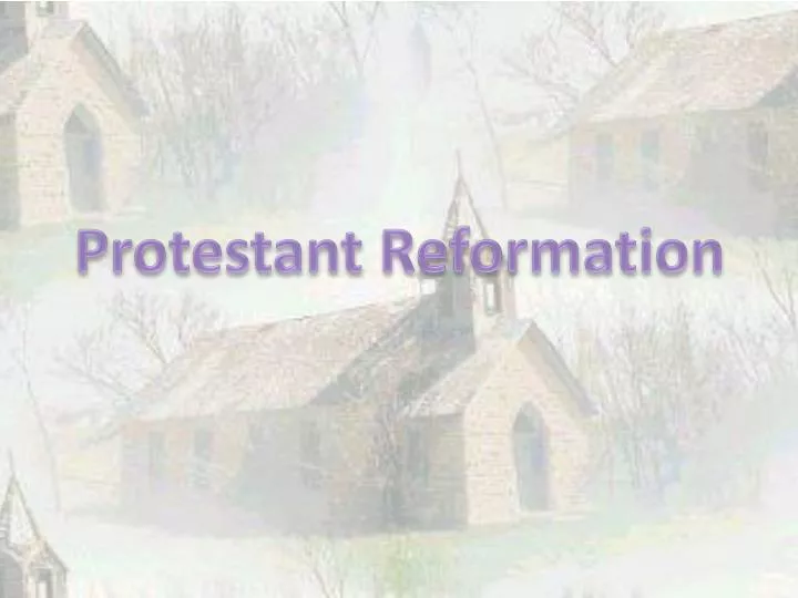 protestant reformation