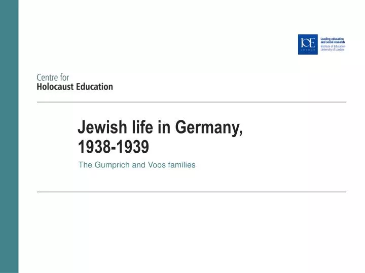 jewish life in germany 1938 1939