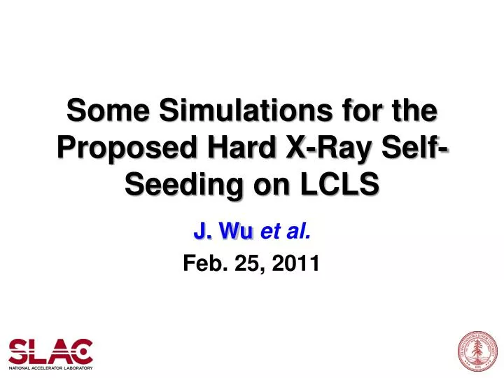 some simulations for the proposed hard x ray self seeding on lcls