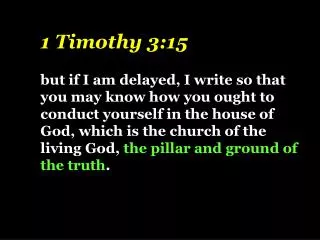 1 Timothy 3:15