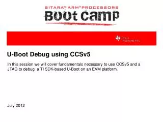 U-Boot Debug using CCSv5