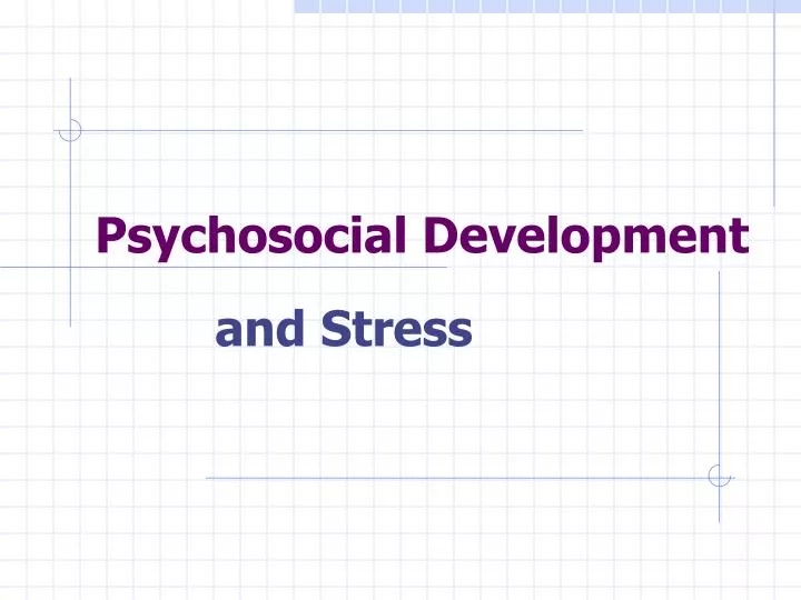 psychosocial development