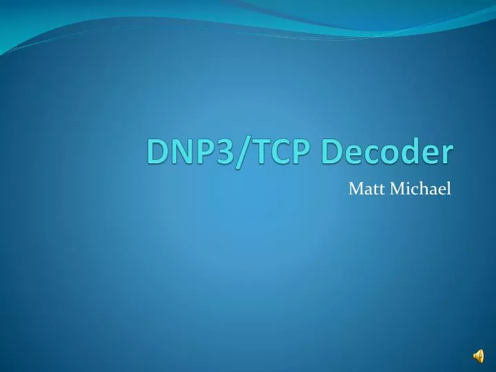dnp3 tcp decoder