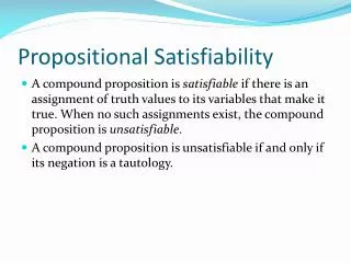Propositional Satisfiability