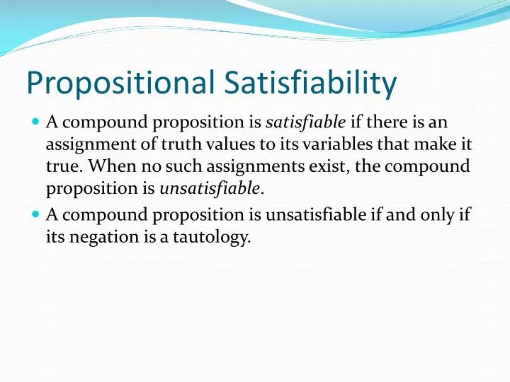 propositional satisfiability
