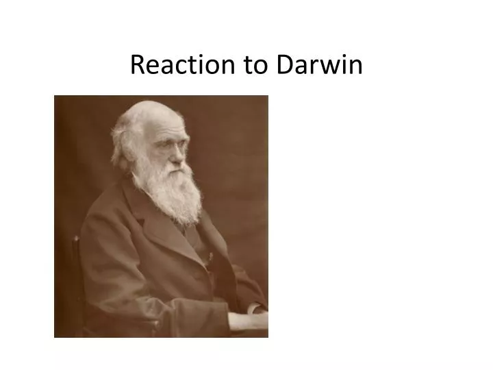reaction to darwin
