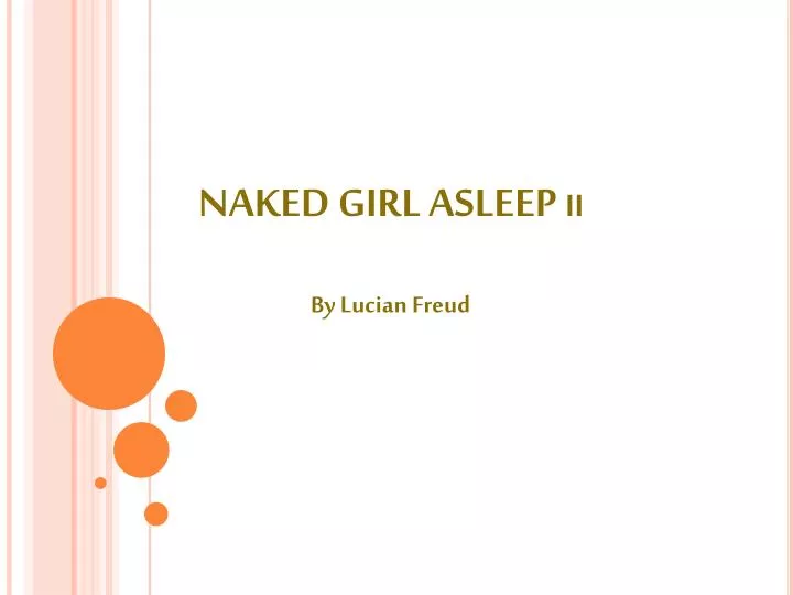 naked girl asleep ii