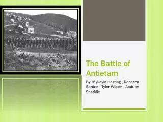 The Battle of Antietam