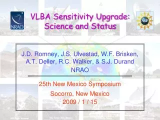 VLBA Sensitivity Upgrade: Science and Status