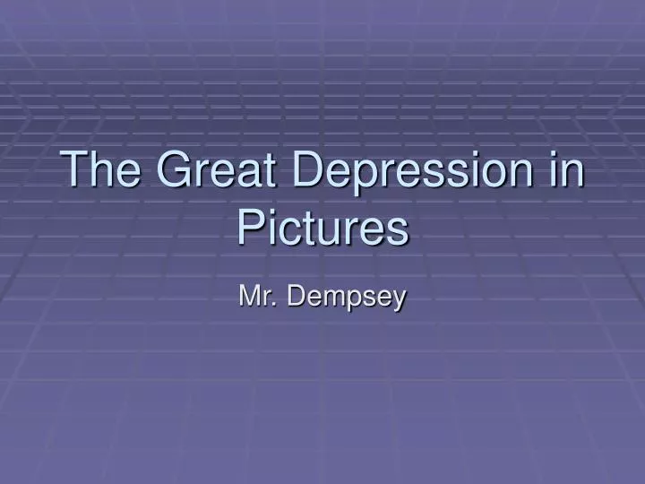 the great depression in pictures