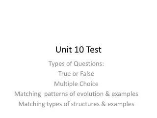 Unit 10 Test