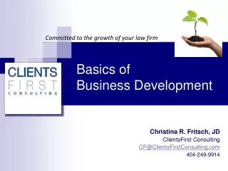 Basics of Business Development