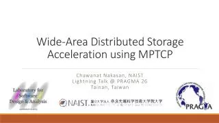 Wide-Area Distributed Storage Acceleration using MPTCP