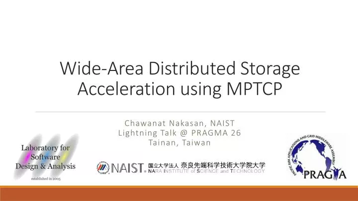 wide area distributed storage acceleration using mptcp