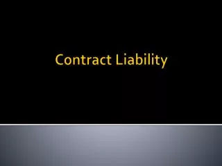 Contract Liability