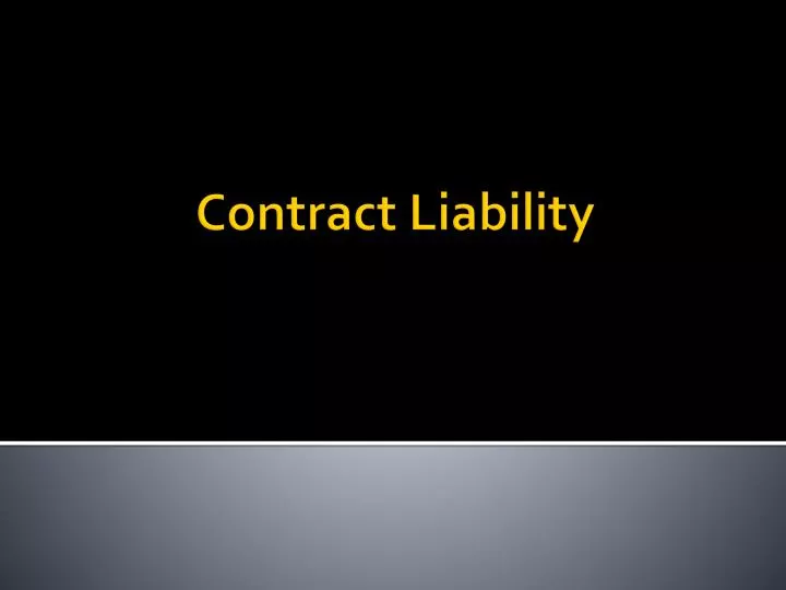 contract liability