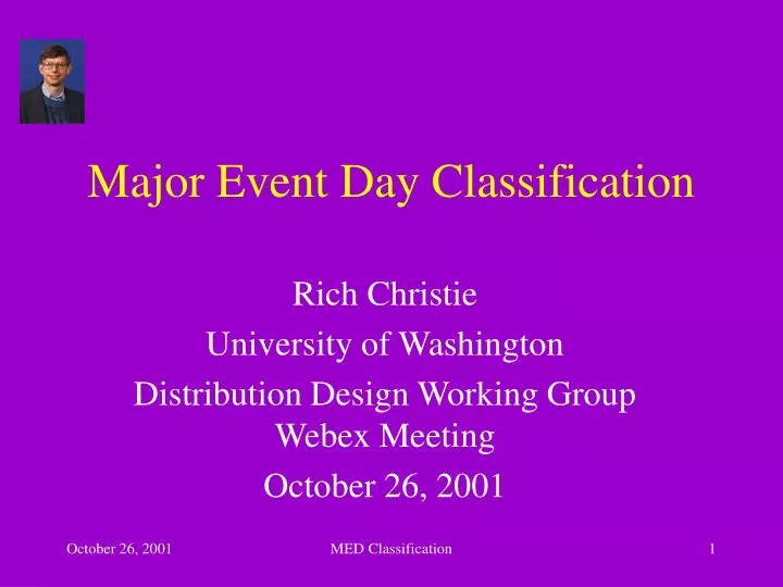 major event day classification