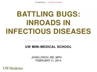 battling bugs inroads in infectious diseases