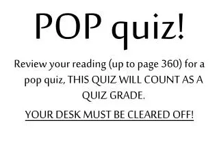pop quiz