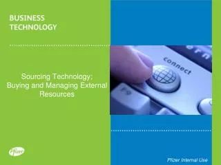 Sourcing Technology; Buying and Managing External Resources
