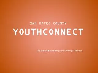 San Mateo county YouthConnect