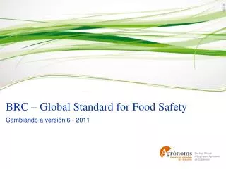 brc global standard for food safety